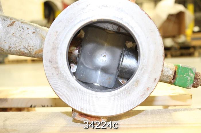 Used Fisher V100 3" Vee-Ball Control Valve #34224
