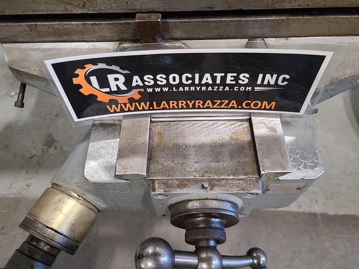 Used Bridgeport 1HP Milling Machine 42" Table Step Pulley Speed Control Single Point Lube