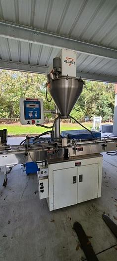 Used ALL-FILL AUTOMATIC FOOD & PRODUCT FILLER #SHA-400 w/ FEED CONVEYOR UNIT (#812C)