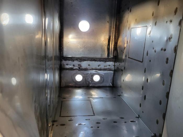 Used Hopper, 50 CF, S/st, 51" x 30" x 72", Cone Bottom, A #S744198