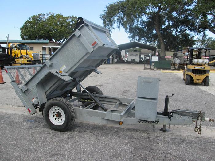 Used 2018 Felling 8' Galvanized Dump Trailer
