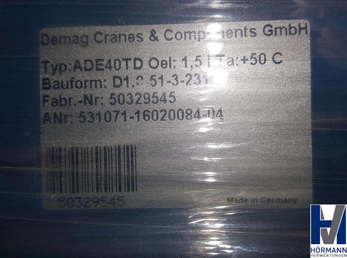 Gebraucht Flachgetriebemotor 2013 Demag Cranes ADE40 TD
