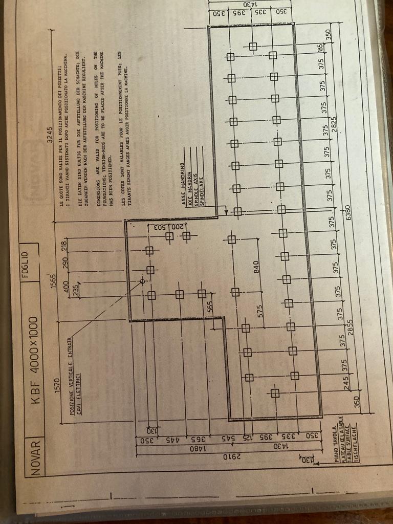 Used Novar KBF 4000 x 1000 - CNC Milling - 1988
