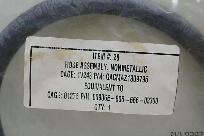 Used Hose Assembly, Nonmetallic 00906E-606-666-02300 GACMAZ1309795 Cage 1V243