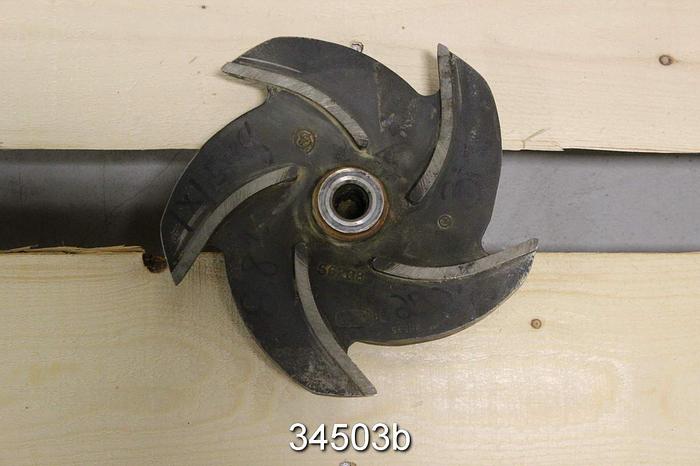 Used Goulds 3196 Impeller, 1.5x3x8, 5-Vane, 8" Diameter, Pattern 56208 #34503
