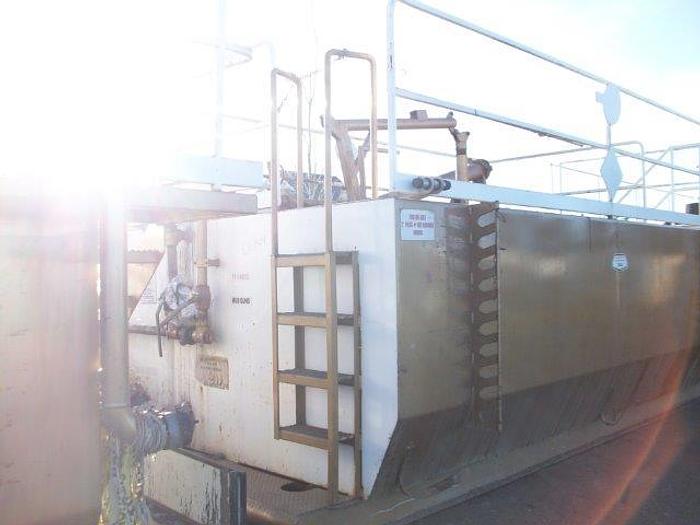 Used 20 m3 (120 bbl) Skid Mounted 2 Compartment Mud Tank