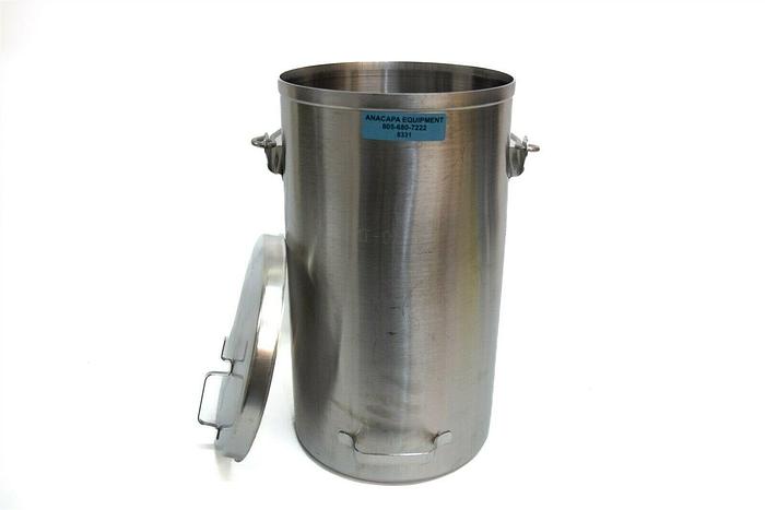 Used Vollrath 59200 20 Qt Stainless Steel Tote Pail w/ Cover (8331)I 29419037957