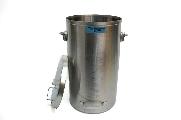 Used Vollrath 59200 20 Qt Stainless Steel Tote Pail w/ Cover  (8331)I 29419037957