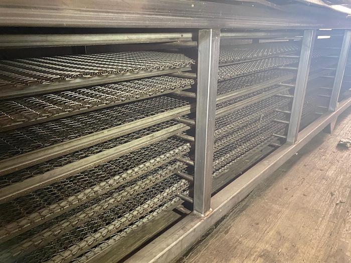 Used Casa Herrera & EFM (Elelctra Food Machinery) COBPC17120 (oven) / FBCO Cooling Conveyor Corn Tortilla Line, Oven, Cooling Convery & Components