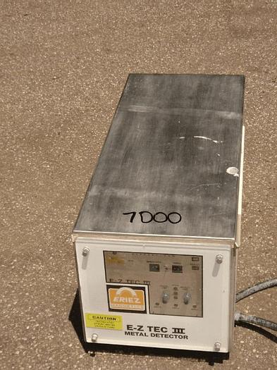Used ERIEZ EZ TEC III METAL DETECTOR