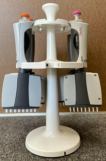 Used Thermo Finnpipette MultiChannel Set 1-10 | 30-300 |, Matrix Charging Stand