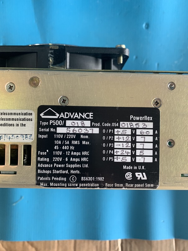 Used Advance Power Supply P500/018