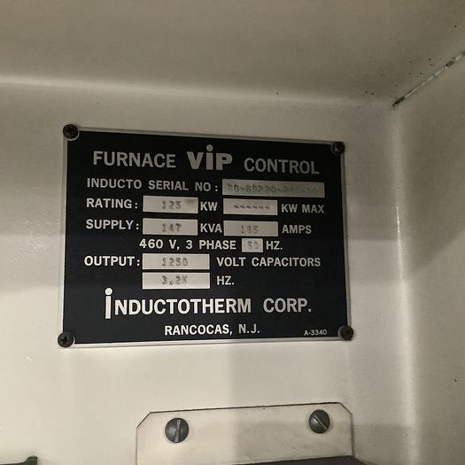 Used INDUCTOTHERM POWER SUPPLY 125KW