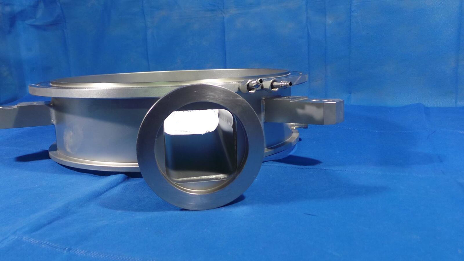 Used Applied Materials T1DD15446540003 Ring, With Pipies and Connectors Big Part / T1DD15446540003 / Applied Materials