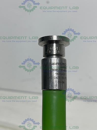 Used Sani-Tech  STHT-R-HD-0375 40" Silicone Hose w/ 1/2" Sanitary Fitting