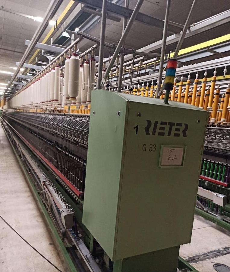 Used G33 Ring frames Make Rieter linked to Murata winders