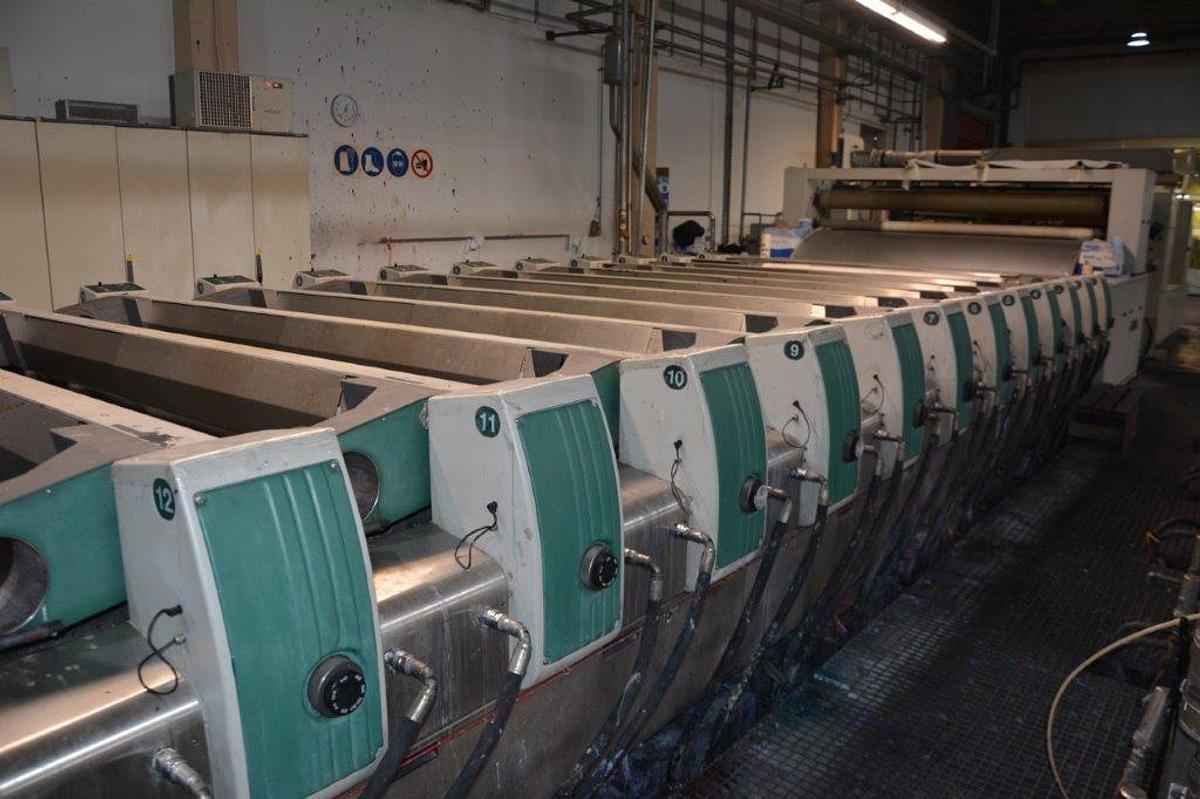 Used Rotary Printing machine make Regianni 12 colours