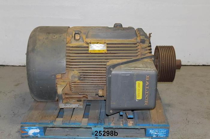 Used Baldor 20A406-0563 Ac Motor, 200 Hp, 1190 Rpm, 2300 Volts, 60 Hz, 1.5 Sf, 5007Z Frame, Code G, Design B, Class F, 95.4% Efficiency, 82% Pf, Drive End Bearing Nv322, Opp End Bearing 6222 #25298