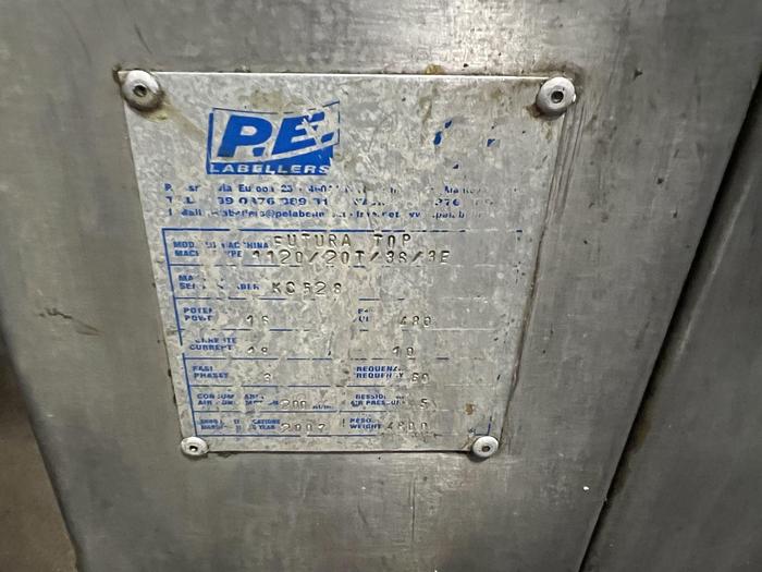 Used P.E.Pressure Sensitive Rotary Labeler Model Futura Top