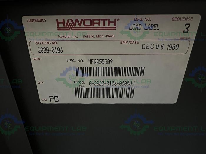 Used Haworth  2820-0106 Heavy Duty Storage Cabinet 35" x 18" x 63"