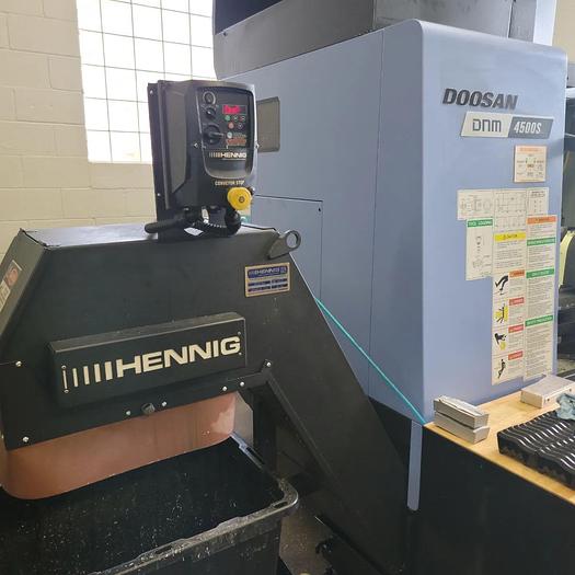 Used 2019 DOOSAN DNM 4500S with Koma TWA-160 5 axis indexer