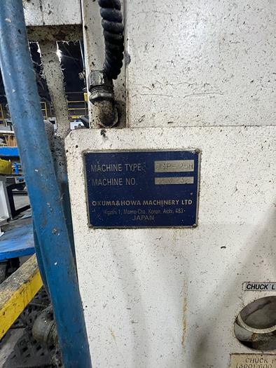 Used OKUMA & HOWE 2SP-25H TWIN SPINDLE TWIN TURRET CNC LATHE