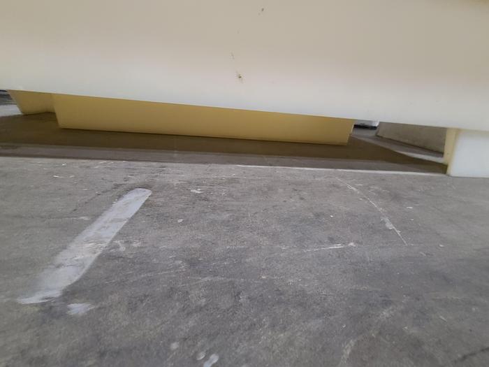 Used Polypro Tank Counter Flow Rinse side and bottom support 71" x 29" x 30"
