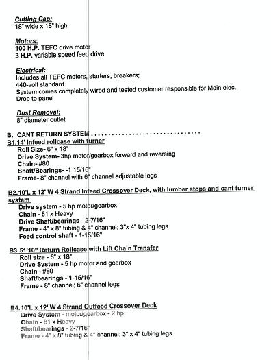 Used 2018 West Plains 600 Series Grade Resaw