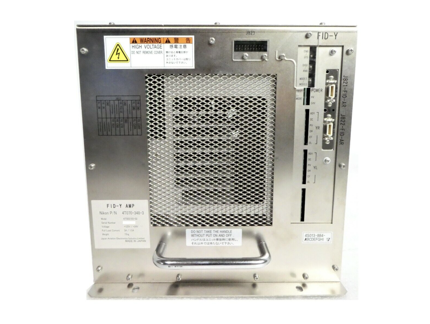 Used Nikon 4T070-348-3 FID-Y Amplifier KT002155-02 NSR-S620D Working Spare