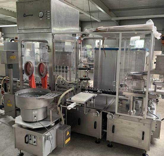 Used J 14639 D - Liquid Filler / Stopper Inserter / Capper GRONINGER DFVK4000 / KVK106 B