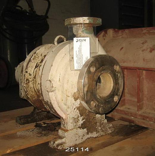 Used Goulds 3196 Goulds 3196, 1.5X3X8, Stainless Steel Casing, 5 Vane Impeller, Stainless Steel Impeller,  Stainless Steel Stuffing Box, Packing, S Power End #25114