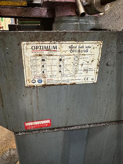 Used BRUGT BÅNDSAV FABRIKAT OPTIMUM, MODEL OPTI S275G