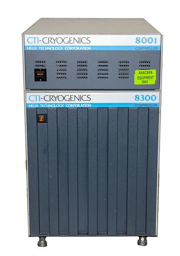 Used Helix Technology CTI Cryogenics 8300 Helium Compressor & 8001 Controller (3845)