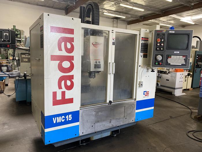 Used Fadal VMC-15 Vertical Machining Center 20" x 16" x 20" 2001 #6298