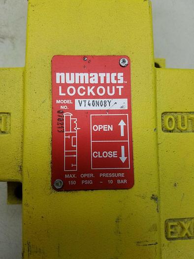 Used NUMATICS LOCKOUT MODEL VT40N08Y