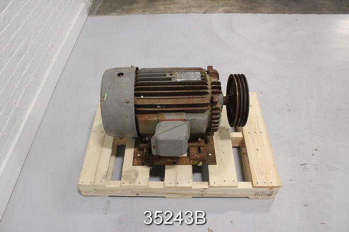 Used Toshiba B0206FLF1UM 20 Hp, 1165 RPM, 460 Volts, 286T Frame Ac Motor #35243
