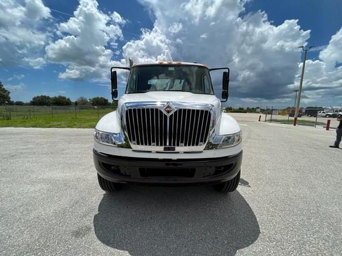 Used PM 12023 11,905 lbs Knuckle Boom on 2013 International 4300 Reg Cab Flatbed Truck - C83944