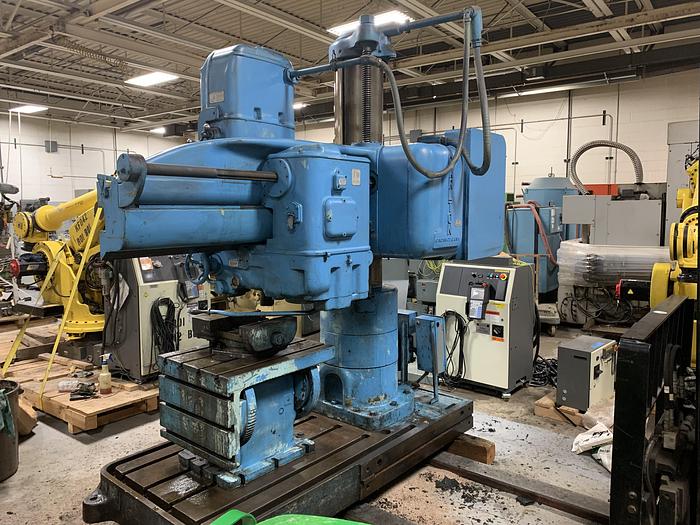 Used CARLTON 4' X 13" COLUMN RADIAL DRILL WITH 3A PRE-SELECT HEAD