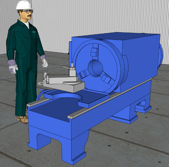 Used 38" x 24” Hollow Spindle “T” Type Lathe; 10” Spindle Hole; Dual 3 Jaw Chucks