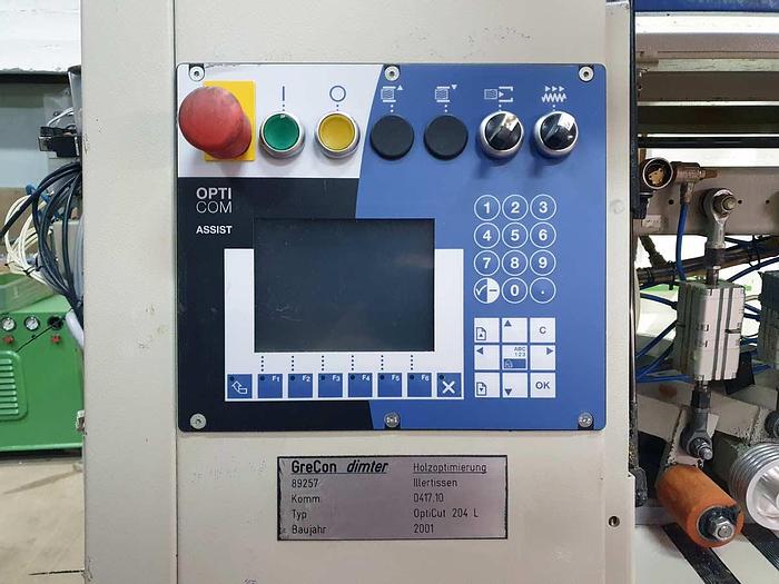 Used GRECON DIMTER OPTICUT 204 CUTTING LINE, year 2001