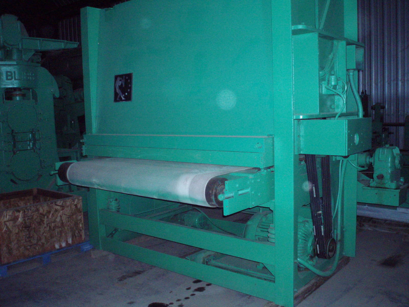 Used 72” TIMESAVER Model TOP 168V Belt Grinder / Sander; Top Driven