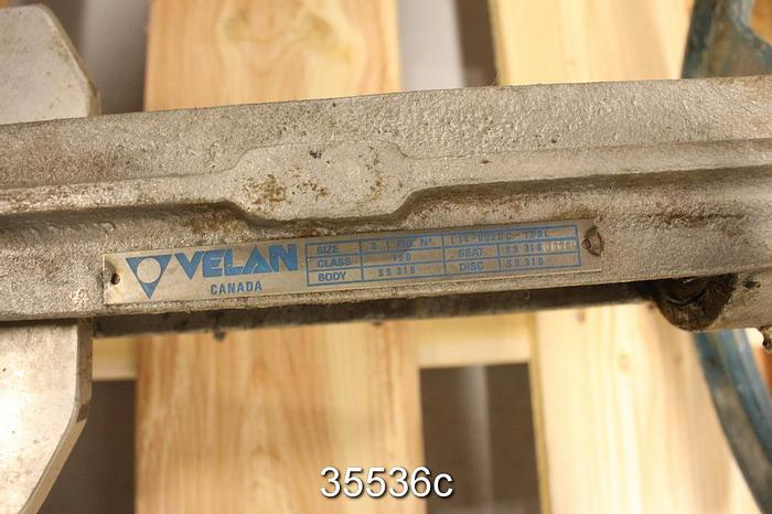 Used Velan 6" Hand Operated Knife Gate Valve #35536