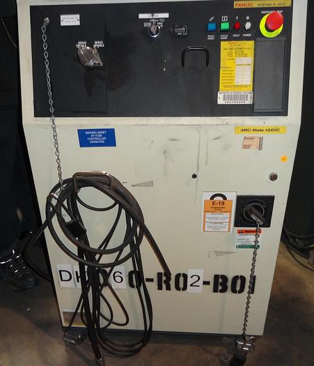 Used FANUC ARCMATE 120iC/10L 6 AXIS CNC MIG WELDING ROBOT WITH R30iA CONTROLLER