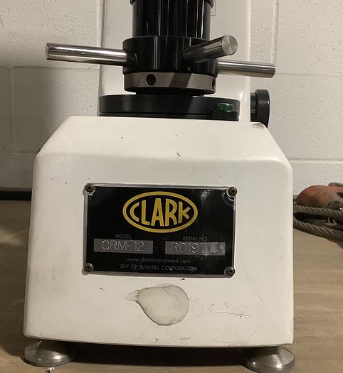 Used CLARK CRM-12 HARDNESS TESTER