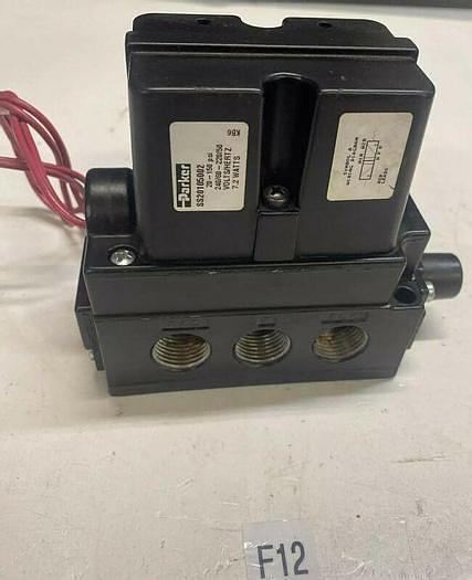 Used PARKER HANNIFIN SS20105002 VALVE 240 VOLTS, 50/60 CYCLES, 7.7 WATTS, 20-150 PSI
