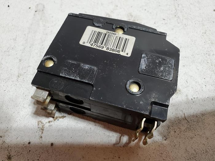 Used SQUARE D 60A 10 KA SERIES 3 BREAKER TWO POLE TYPE