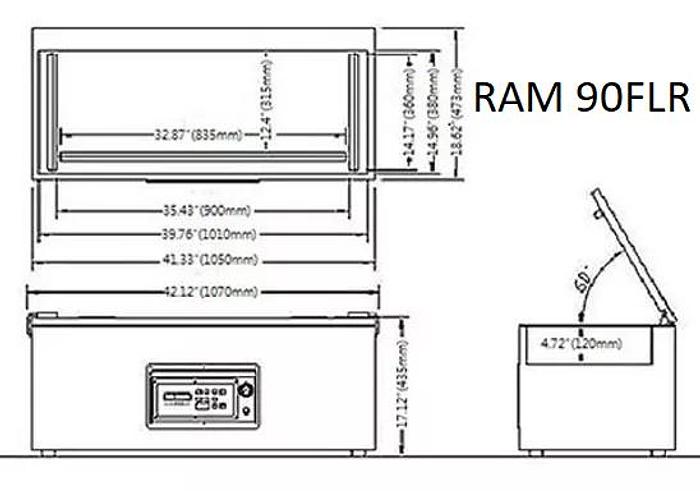 RAM Model 90FLR Table Top Single Chamber Vacuum Packaging Machine
