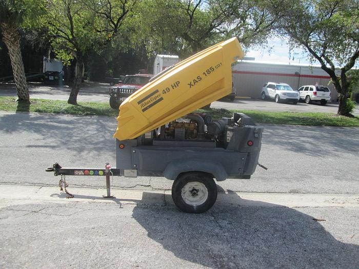 Used 2014 Atlas Copco XAS 185 Mobile Air Compressor