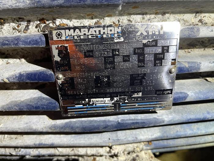 Used GOULDS 3196MTX  3 X 4-13 CENTRIFUGAL PUMP 30 HP MOTOR