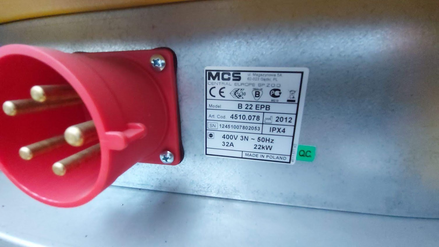 Used Master  mcs b22 epb